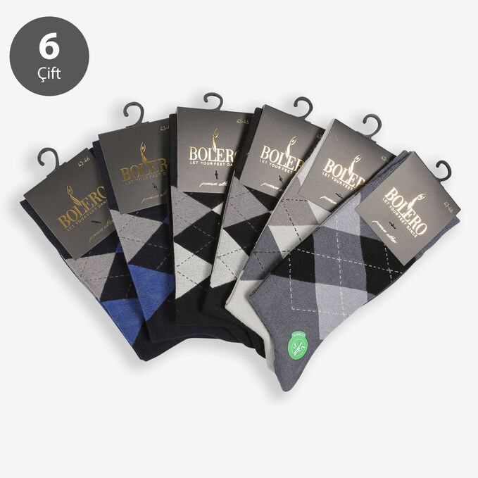 Bolero 6-Pack Premium Men's Bamboo Socks