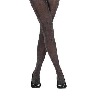 Bolero - Bolero Kadın Siyah Simli Külotlu Çorap - N32 (1)